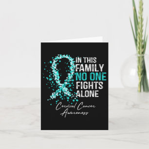 Tarjeta En Esta Familia Solo Lucha Contra El Cáncer Cervic