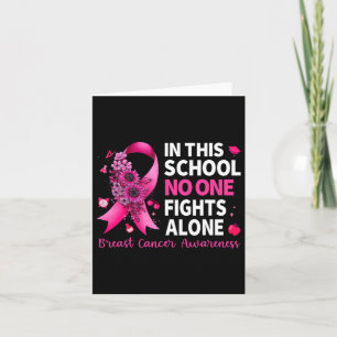 Tarjeta En Este Colegio Nadie Lucha Solo Contra El Cáncer 