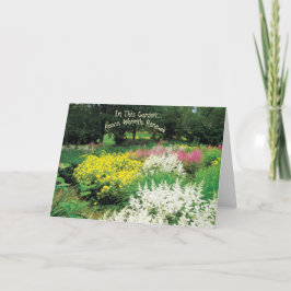 Tarjeta En este Jardín-Pensamiento en usted