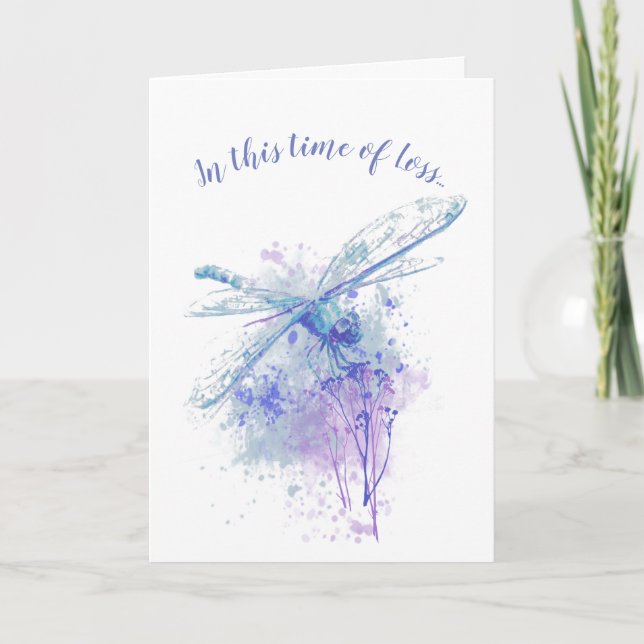 Tarjeta En este tiempo de pérdida, consuelo de las Escritu (Anverso)