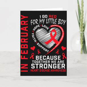 Tarjeta En Febrero Me Pongo Rojo Pequeño Niño Hijo Enferme