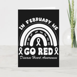 Tarjeta En Febrero Nos Volvemos Rojos Conciencia de la Enf