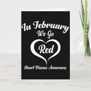 Tarjeta En Febrero Nos Volvemos Rojos Conciencia de la Enf