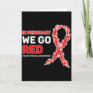 Tarjeta En Febrero Nos Volvemos Rojos Conciencia Sobre Enf