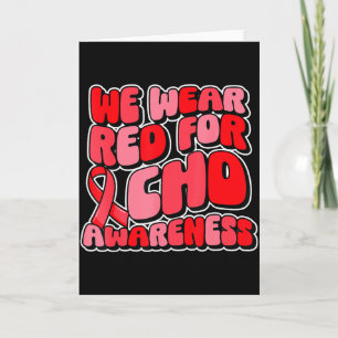 Tarjeta En Febrero Nosotros Llevamos Rojo Chd Conciencia E