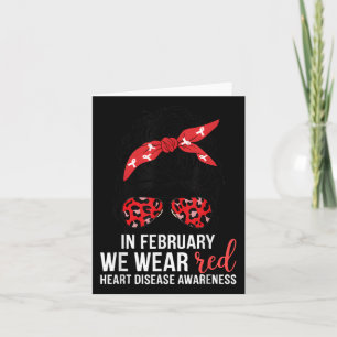 Tarjeta En Febrero Nosotros Usamos Rojo Chd Conciencia De 