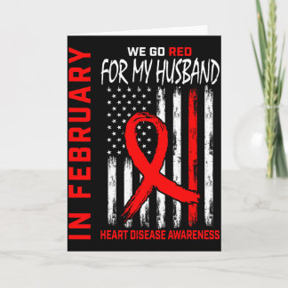 Tarjeta En Febrero Nosotros Usamos Rojo Esposo Enfermedad 
