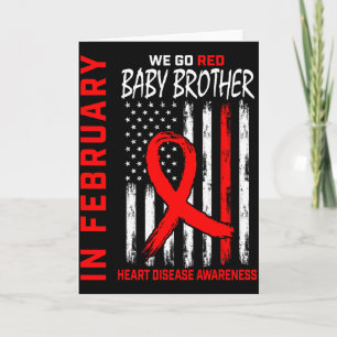 Tarjeta En Febrero Nosotros Usamos Rojo Hermano Conciencia