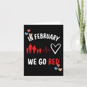 Tarjeta En Febrero Vamos Mes De La Salud De La Tierra Roja