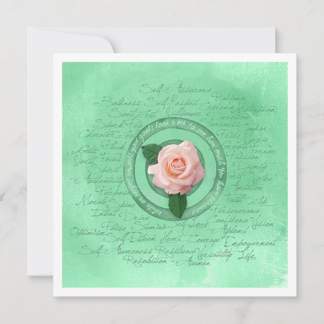 Tarjeta En flor (Anverso)