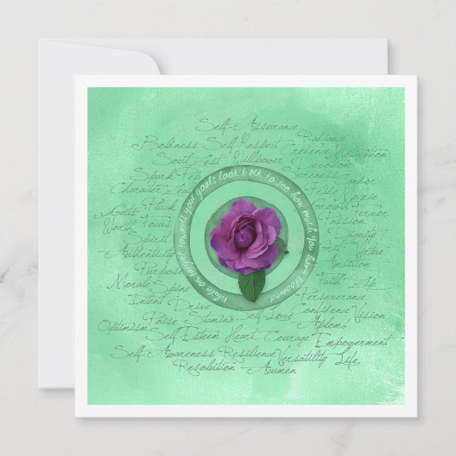 Tarjeta En flor (Anverso)