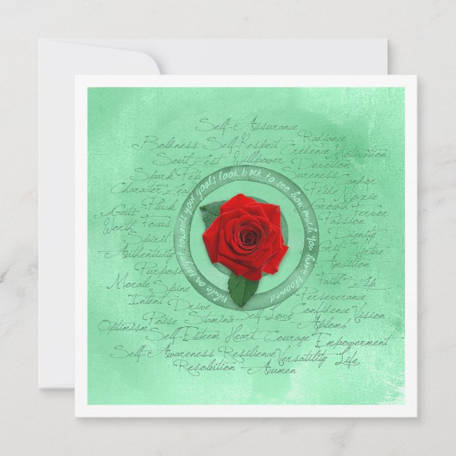 Tarjeta En flor (Anverso)