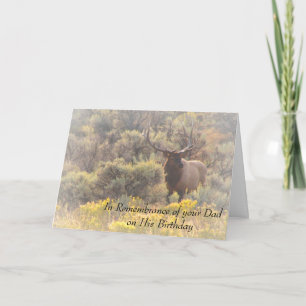 Tarjeta En la conmemoración de sus alces del personalizado