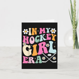 Tarjeta En la era de mi Chica de hockey, un juego de vinta