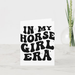 Tarjeta En la era de mi Chica ecuestre cabalgando por G