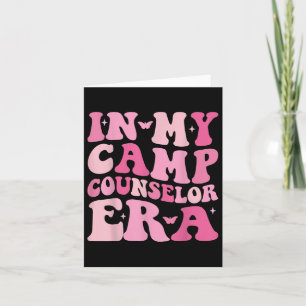 Tarjeta En la era de mi consejero de campamento, en la cám