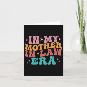 Tarjeta En La Era De Mi Madre En La Ley Día De La Boda De 