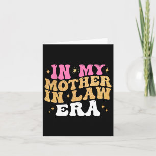 Tarjeta En La Era De Mi Madre En La Ley Día De La Boda De