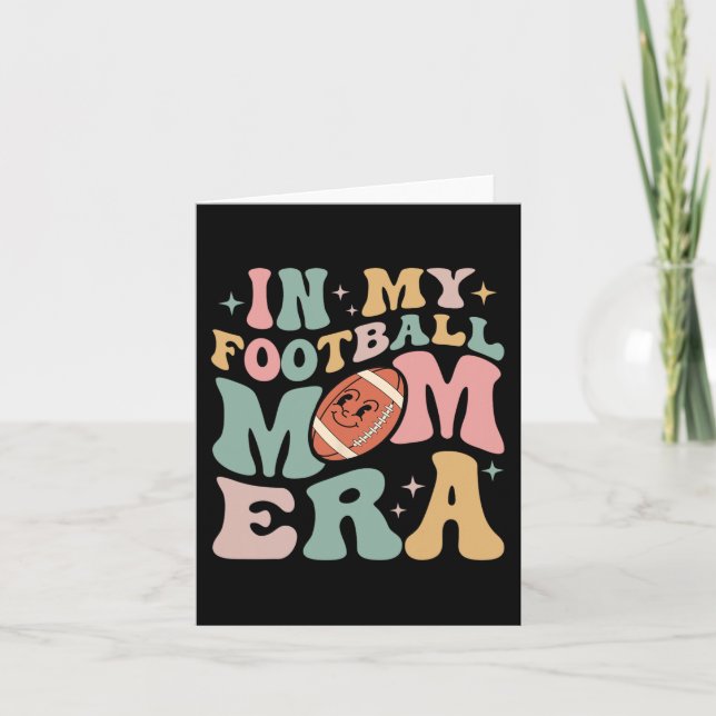 Tarjeta En la era de mi madre futbolera deporte divertido  (Anverso)
