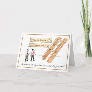 Tarjeta En la escalera de la carrera