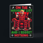 Tarjeta En La Lista De Traviesos Y No Me Arrepiento Horror<br><div class="desc">En La Lista De Traviesos Y No Me Arrepiento Horror Navidad</div>