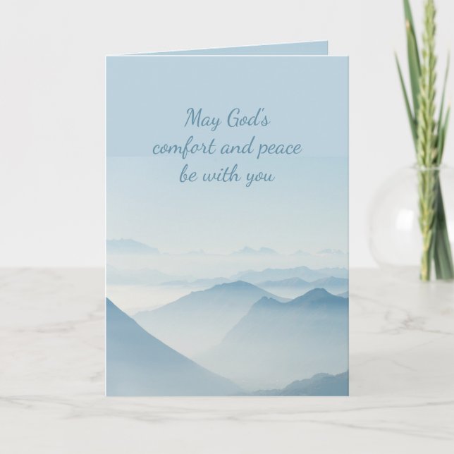 Tarjeta En la más profunda simpatía ayuda en las montañas  (Anverso)