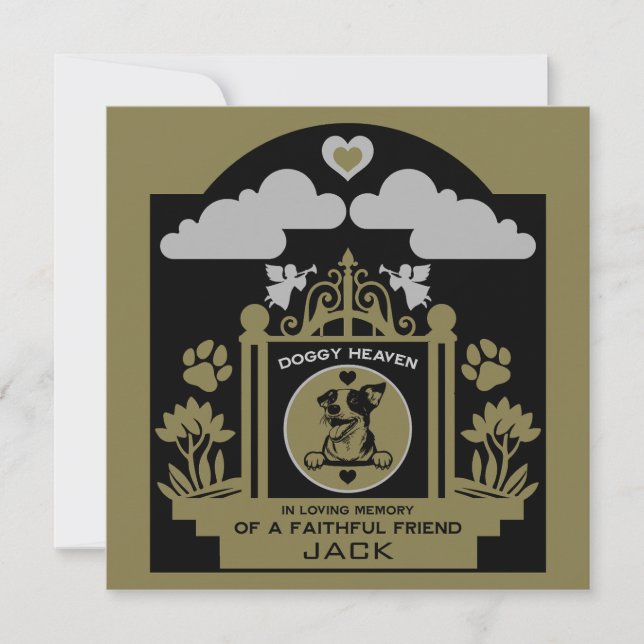 Tarjeta En La Memoria De Un Jack Russell (Anverso)