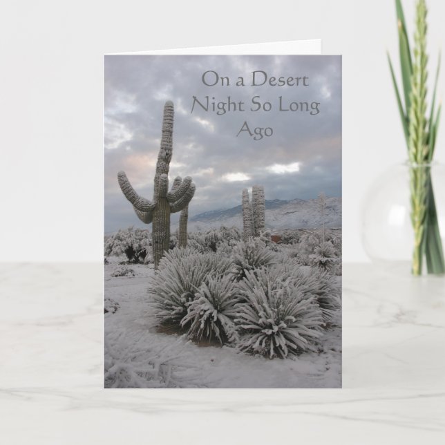 Tarjeta En la noche del desierto hace tanto tiempo (Anverso)