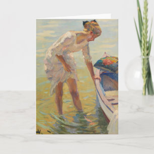 Tarjeta En la orilla   Edward Cucuel