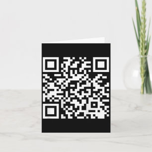 Tarjeta (en la parte trasera) Divertido Qr Me Ves Como Si