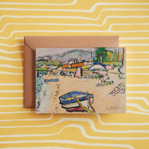 Tarjeta En La Playa   George Leslie Hunter