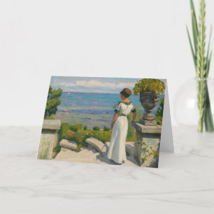 Tarjeta En la terraza Paul Fischer