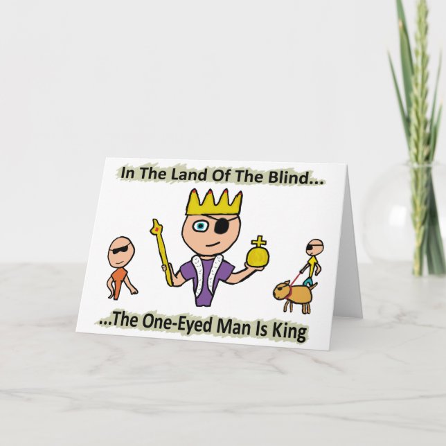 Tarjeta En La Tierra De Los Ciegos (Anverso)