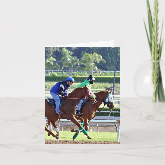 Tarjeta En las razas (Anverso)