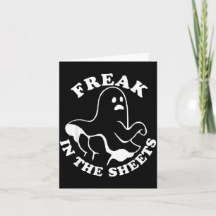 Tarjeta En Las Sábanas Divertido Fantasma Boo de Halloween