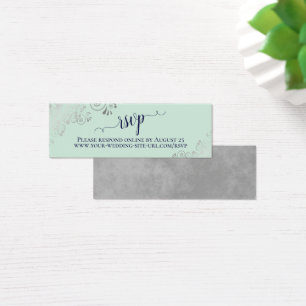 Tarjeta en línea RSVP de Boda de la Marina y la Ca