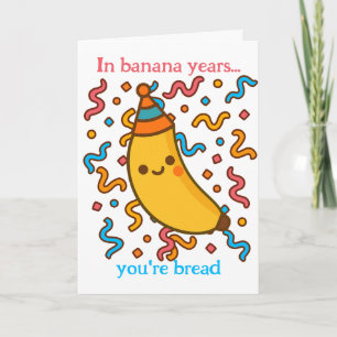Tarjeta En Los Años Bananeros, Eres La Fiesta De Cumpleaño