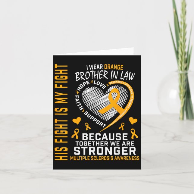 Tarjeta En Marzo Usamos Naranja Brother In Law Multiple Sc (Anverso)