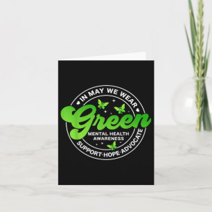 Tarjeta En Mayo Usamos La Salud Mental Verde Como Mon De C