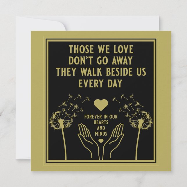 Tarjeta En Memoria Aversión Y Pérdida Fotoimpresión (Anverso)