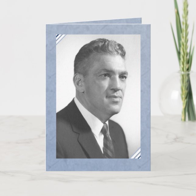 Tarjeta En memoria de Grampy Ed (Anverso)