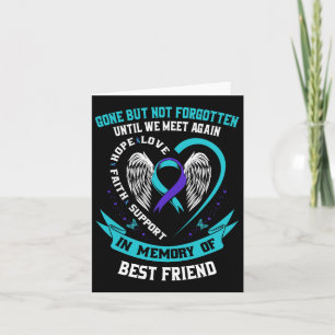 Tarjeta En Memoria De La Conciencia Del Suicidio Del Mejor