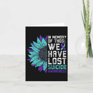 Tarjeta En Memoria De Los Que Hemos Perdido Conciencia Del