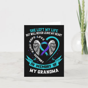 Tarjeta En Memoria De Mi Abuela Conciencia Sobre El Suicid