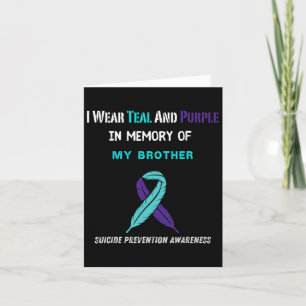 Tarjeta En Memoria De Mi Hermano Conciencia De Prevención