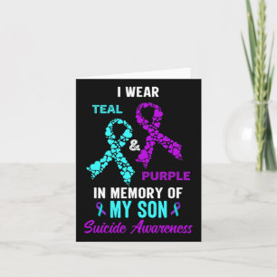 Tarjeta En Memoria De Mi Hijo Mamá Papá Prevención Del Sui