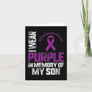 Tarjeta En Memoria De Mi Hijo Mes De Conciencia Sobre Sobr