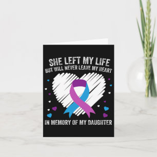 Tarjeta En Memoria De Mi Querida Hija Prevención Del Suici