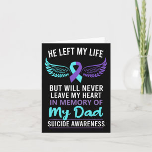 Tarjeta En Memoria De Papá Prevención Conciencia Suicidio 