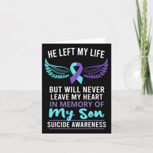 Tarjeta En Memoria De Prevención De Conciencia Del Suicidi